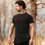 Nemesis T-Shirt - Onyx x Lava Red (Hestia)