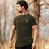 Legends of Ragnar™ | Valhalla T-Shirt - Pine Green x Gold (Odin)