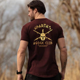 Agoge Club T-Shirt - Burgundy (Gold Edition) - EU 🇪🇺 | Spartathletics