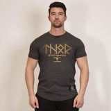Legends of Ragnar™ | Asgard T-Shirt - Dark Stone x Gold (Thor) - Spartathletics