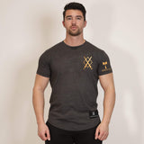 Legends of Ragnar™ | Valhalla T-Shirt - Dark Stone x Gold (Thor) - Spartathletics