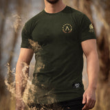 Glory T-Shirt - Forest Green x Gold (Ares)