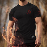 Glory T-Shirt - Onyx x Lava Red (Hades)