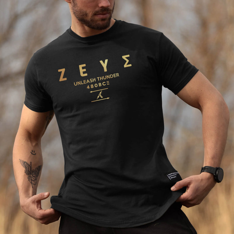 Nemesis T-Shirt - Onyx x Gold (Zeus)