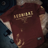 Nemesis T-Shirt - Burgundy x Gold (Leonidas)