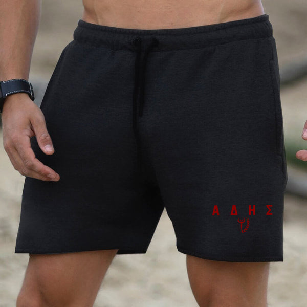 Theos Shorts - Onyx x Lava Red (Hades)