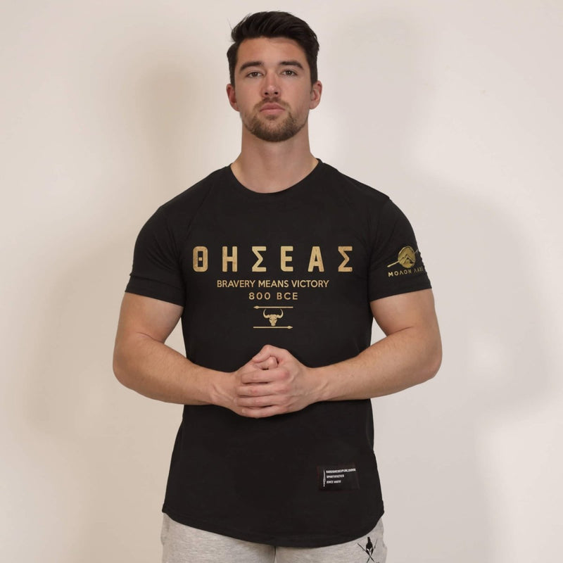 Nemesis T-Shirt - Onyx x Gold (Theseus) - Spartathletics
